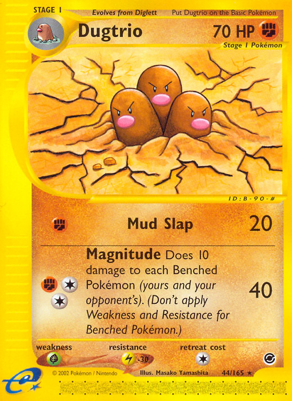 Dugtrio (44/165) [Expedition: Base Set] - Card Brawlers | Quebec | Canada | Yu-Gi-Oh!