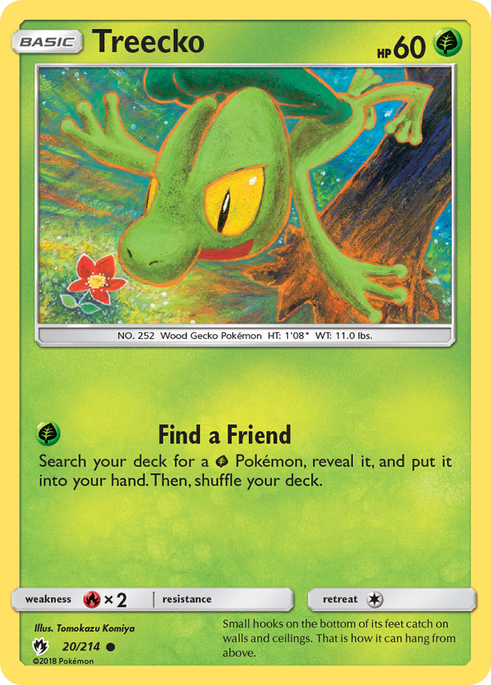 Treecko (20/214) [Sun & Moon: Lost Thunder] - Card Brawlers | Quebec | Canada | Yu-Gi-Oh!