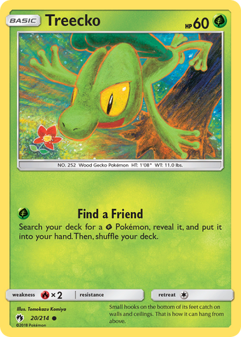 Treecko (20/214) [Sun & Moon: Lost Thunder] - Card Brawlers | Quebec | Canada | Yu-Gi-Oh!