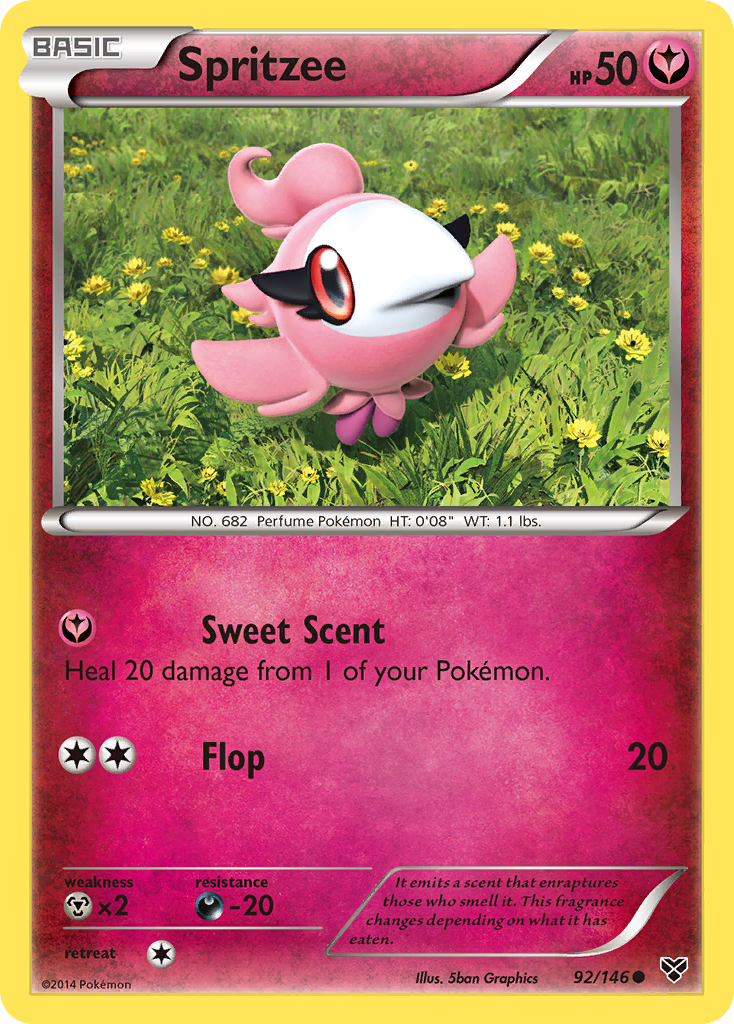 Spritzee (92/146) [XY: Base Set] - Card Brawlers | Quebec | Canada | Yu-Gi-Oh!