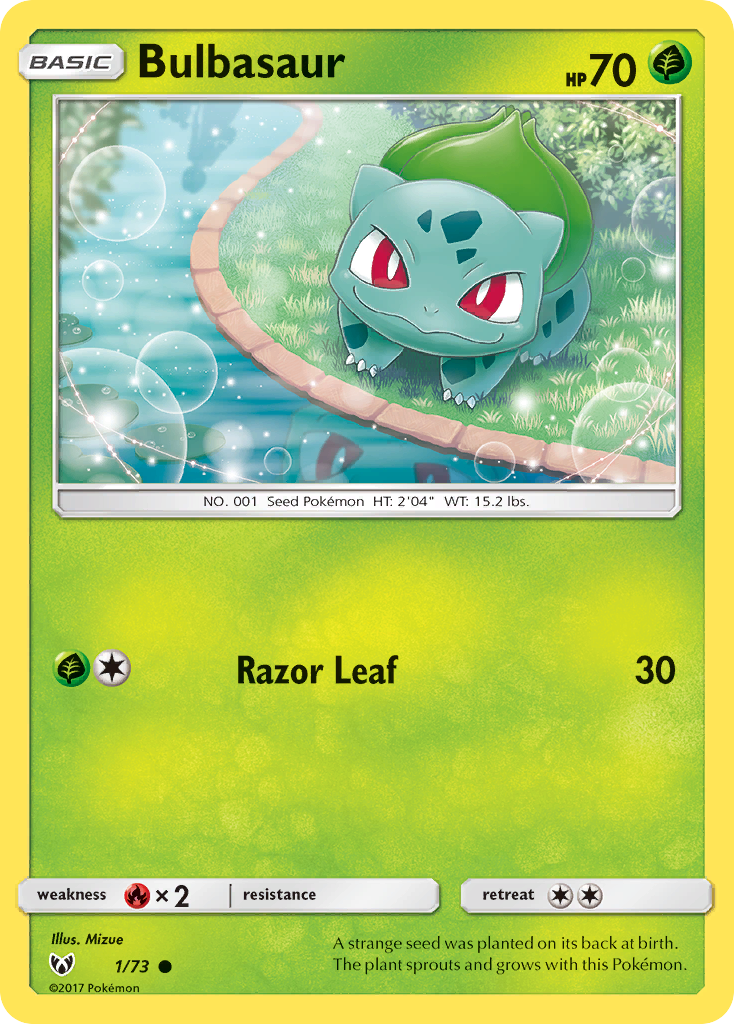 Bulbasaur (1/73) [Sun & Moon: Shining Legends] - Card Brawlers | Quebec | Canada | Yu-Gi-Oh!