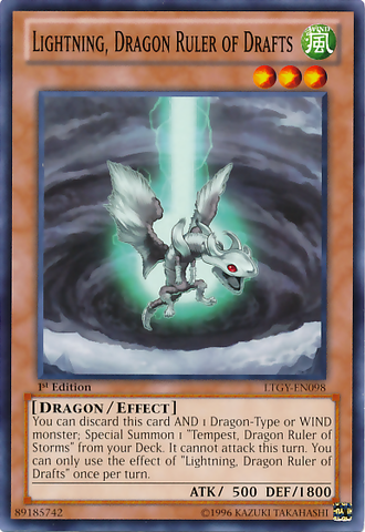 Lightning, Dragon Ruler of Drafts [LTGY-EN098] Common - Card Brawlers | Quebec | Canada | Yu-Gi-Oh!