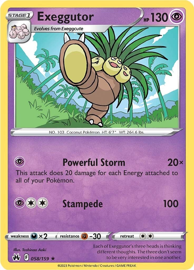 Exeggutor (058/159) [Sword & Shield: Crown Zenith] - Card Brawlers | Quebec | Canada | Yu-Gi-Oh!