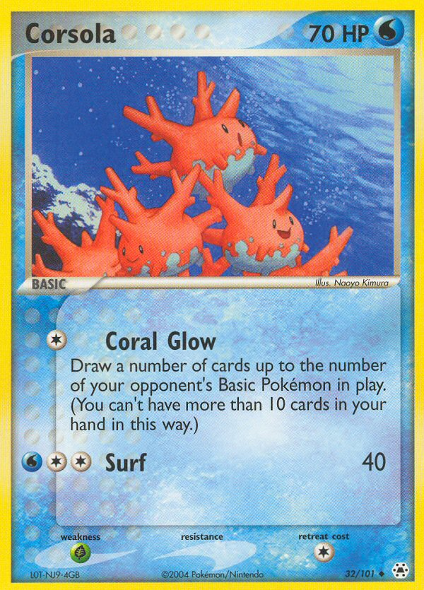 Corsola (32/101) [EX: Hidden Legends] - Card Brawlers | Quebec | Canada | Yu-Gi-Oh!