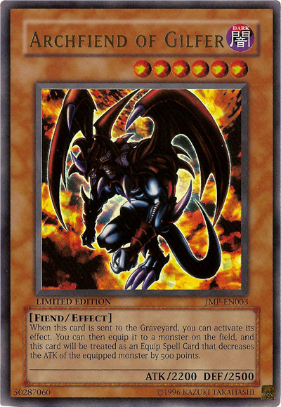 Archfiend of Gilfer [JMP-EN003] Ultra Rare - Yu-Gi-Oh! - Card Brawlers | Quebec | Canada |