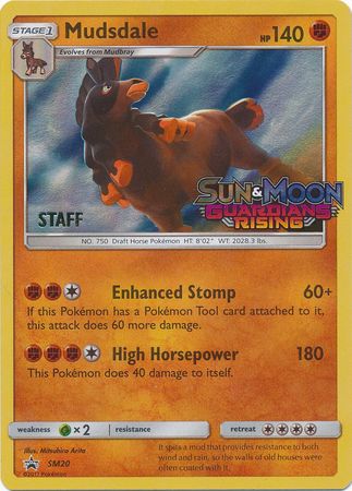 Mudsdale (SM20) (Staff Prerelease Promo) [Sun & Moon: Black Star Promos] - Card Brawlers | Quebec | Canada | Yu-Gi-Oh!