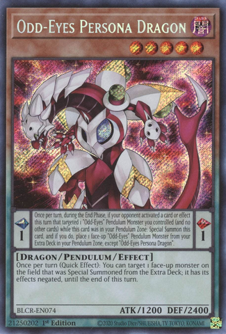 Odd-Eyes Persona Dragon [BLCR-EN074] Secret Rare - Card Brawlers | Quebec | Canada | Yu-Gi-Oh!