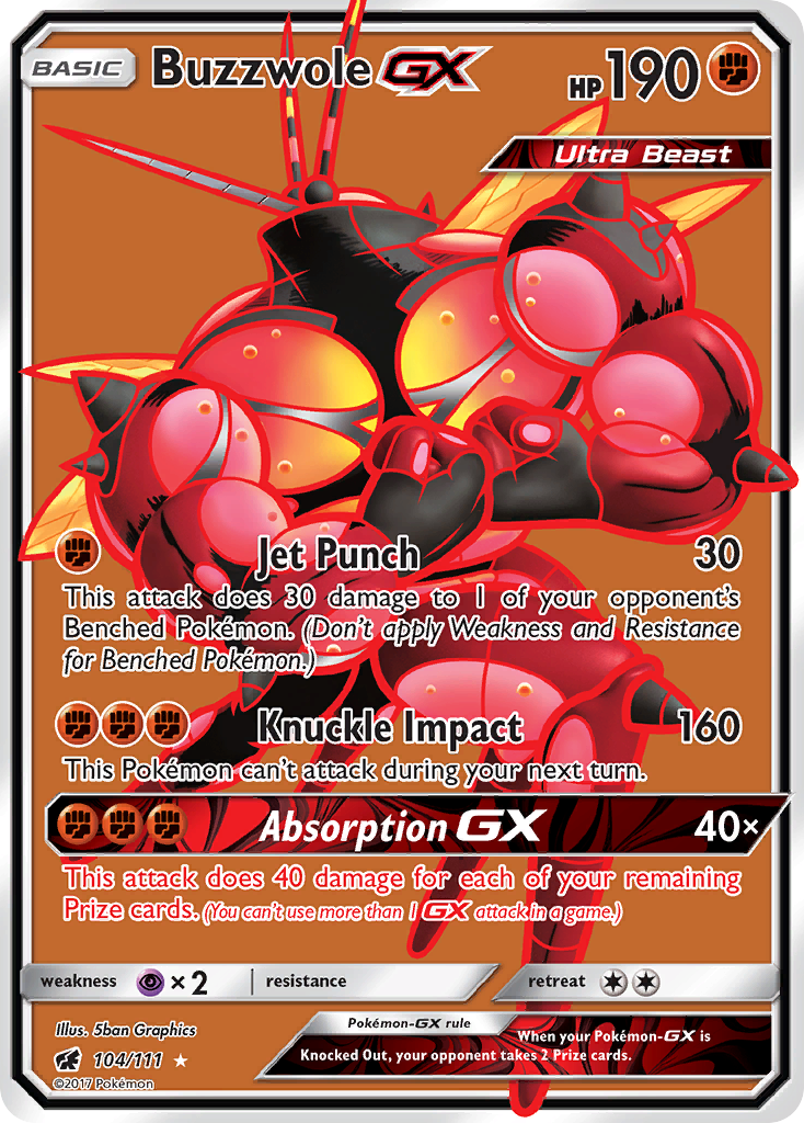 Buzzwole GX (104/111) [Sun & Moon: Crimson Invasion] - Card Brawlers | Quebec | Canada | Yu-Gi-Oh!