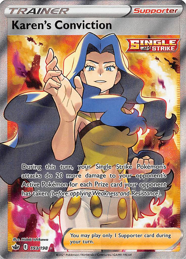 Karen's Conviction (193/198) [Sword & Shield: Chilling Reign] - Card Brawlers | Quebec | Canada | Yu-Gi-Oh!