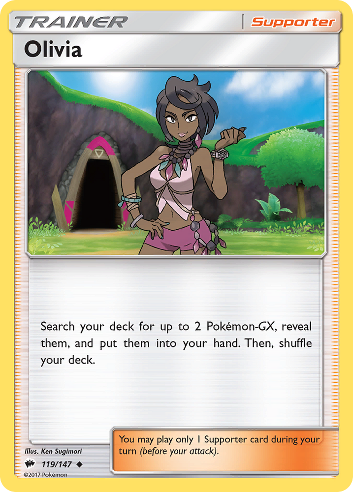 Olivia (119/147) [Sun & Moon: Burning Shadows] - Card Brawlers | Quebec | Canada | Yu-Gi-Oh!