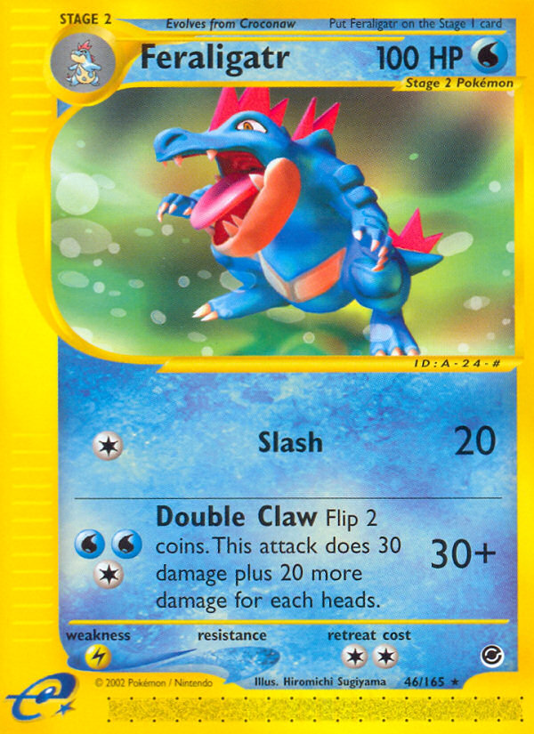 Feraligatr (46/165) [Expedition: Base Set] - Card Brawlers | Quebec | Canada | Yu-Gi-Oh!