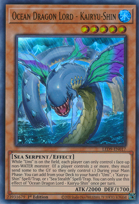Ocean Dragon Lord - Kairyu-Shin [LED9-EN017] Ultra Rare - Card Brawlers | Quebec | Canada | Yu-Gi-Oh!