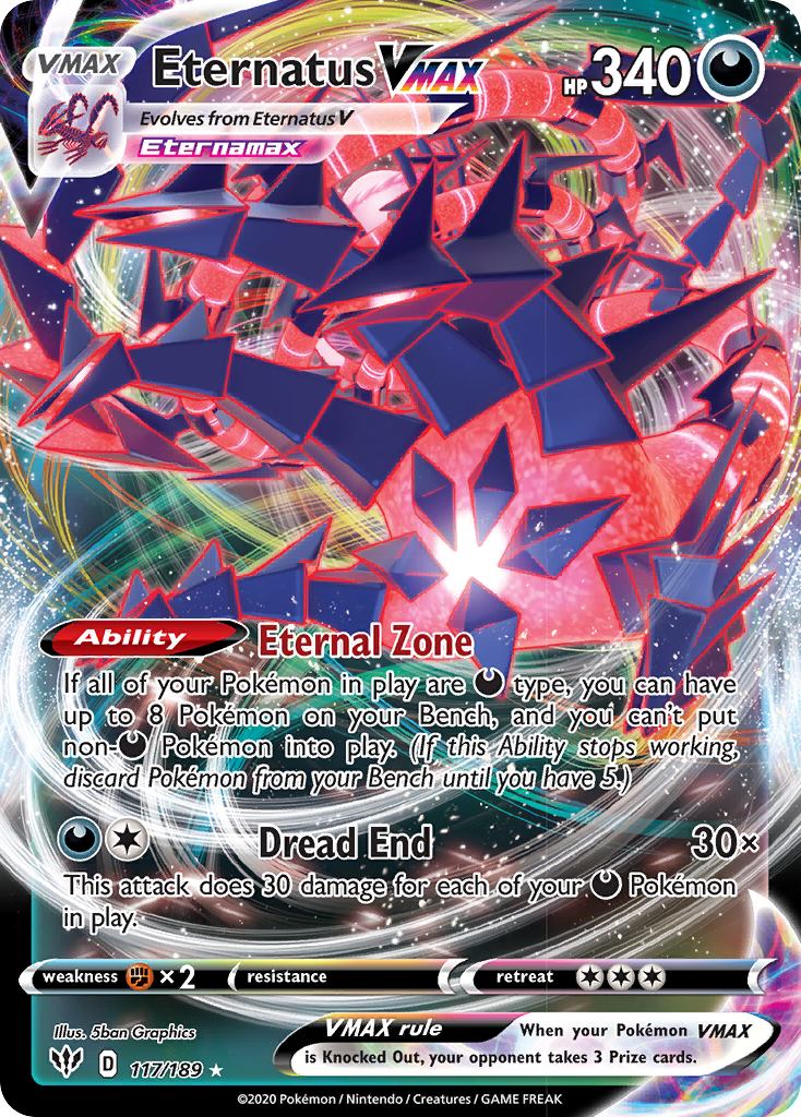 Eternatus VMAX (117/189) [Sword & Shield: Darkness Ablaze] - Card Brawlers | Quebec | Canada | Yu-Gi-Oh!
