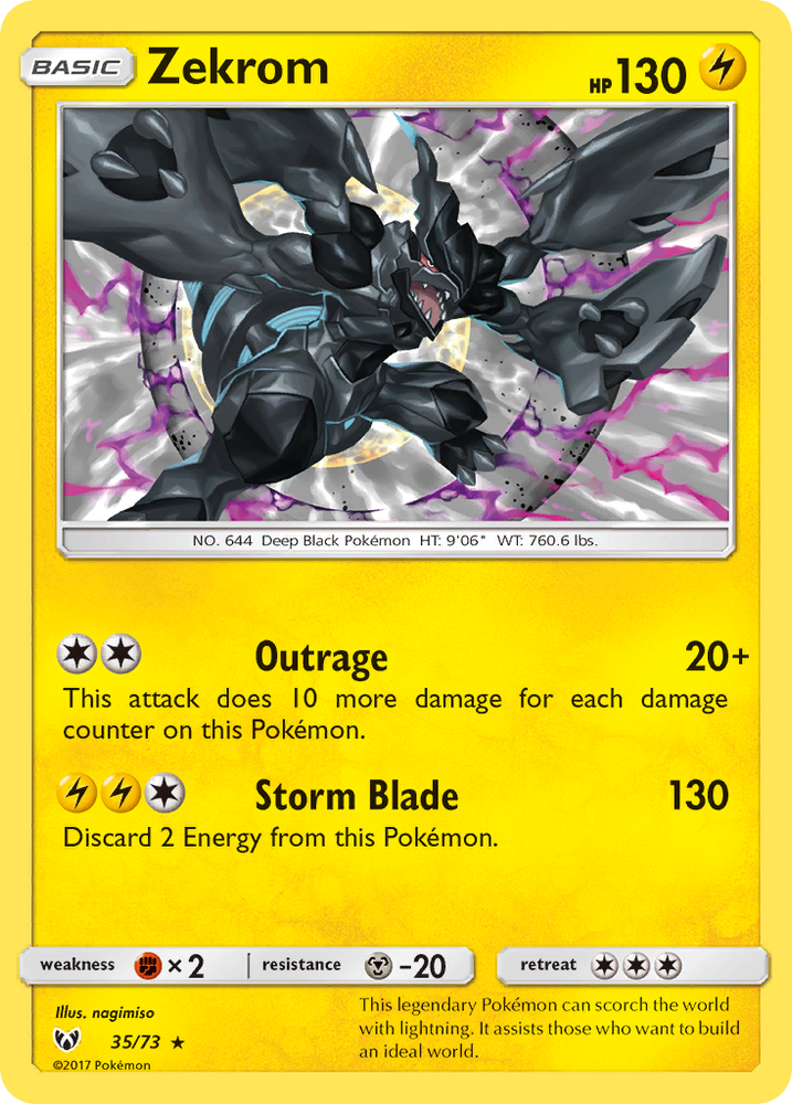 Zekrom (35/73) [Sun & Moon: Shining Legends] - Card Brawlers | Quebec | Canada | Yu-Gi-Oh!