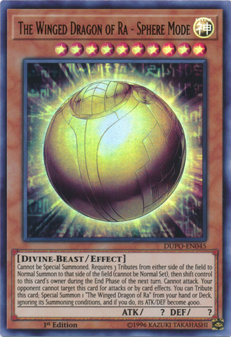 The Winged Dragon of Ra - Sphere Mode [DUPO-EN045] Ultra Rare - Card Brawlers | Quebec | Canada | Yu-Gi-Oh!