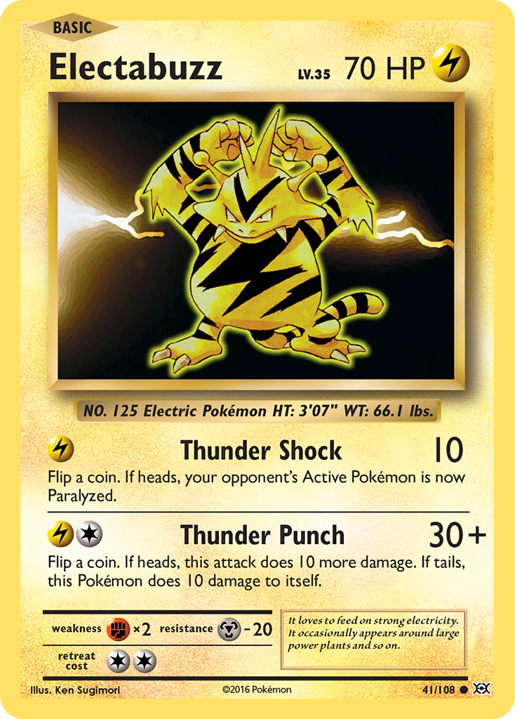 Electabuzz (41/108) [XY: Evolutions] - Card Brawlers | Quebec | Canada | Yu-Gi-Oh!
