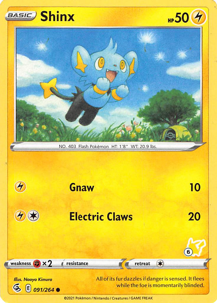 Shinx (091/264) (Pikachu Stamp #6) [Battle Academy 2022] - Card Brawlers | Quebec | Canada | Yu-Gi-Oh!