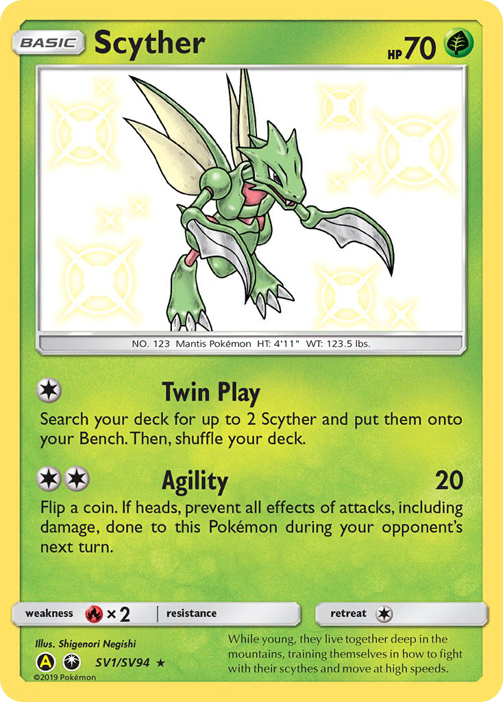 Scyther (SV1/SV94) [Sun & Moon: Hidden Fates - Shiny Vault] - Card Brawlers | Quebec | Canada | Yu-Gi-Oh!