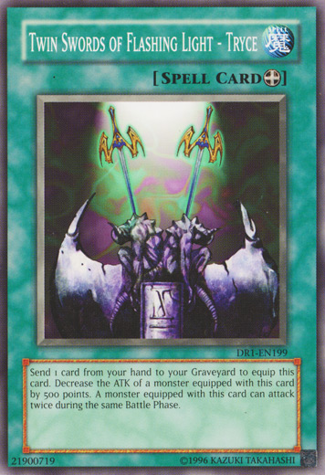 Twin Swords of Flashing Light - Tryce [DR1-EN199] Common - Card Brawlers | Quebec | Canada | Yu-Gi-Oh!