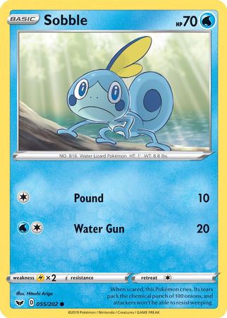 Sobble (055/202) (Premium Collection) [Sword & Shield: Base Set] - Card Brawlers | Quebec | Canada | Yu-Gi-Oh!