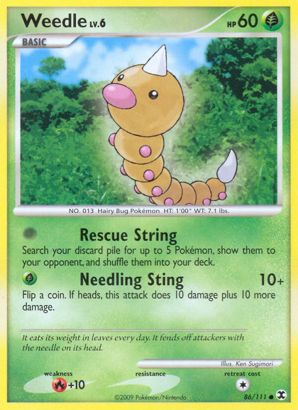 Weedle (86/111) [Platinum: Rising Rivals] - Card Brawlers | Quebec | Canada | Yu-Gi-Oh!