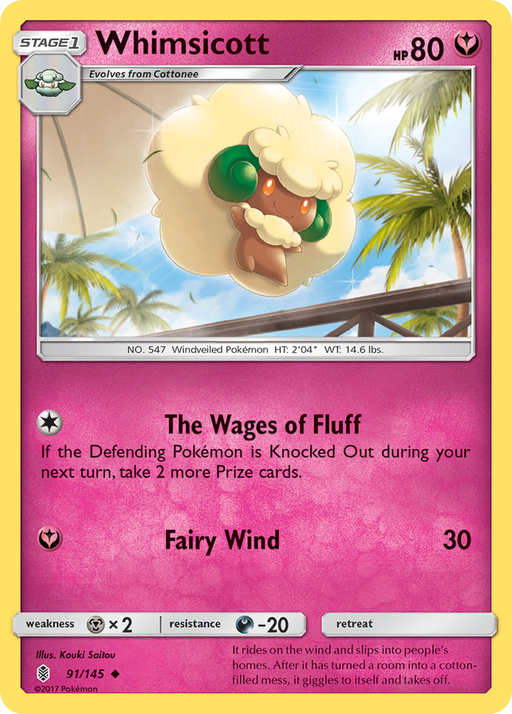 Whimsicott (91/145) [Sun & Moon: Guardians Rising] - Card Brawlers | Quebec | Canada | Yu-Gi-Oh!