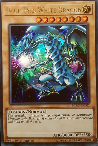 Blue-Eyes White Dragon (Version 3) [LCKC-EN001] Ultra Rare - Card Brawlers | Quebec | Canada | Yu-Gi-Oh!