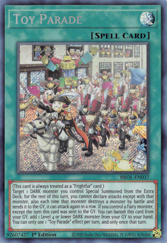 Toy Parade [BROL-EN037] Secret Rare - Card Brawlers | Quebec | Canada | Yu-Gi-Oh!