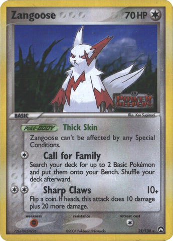 Zangoose (25/108) (Stamped) [EX: Power Keepers] - Card Brawlers | Quebec | Canada | Yu-Gi-Oh!