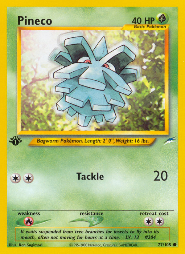 Pineco (77/105) [Neo Destiny 1st Edition] - Card Brawlers | Quebec | Canada | Yu-Gi-Oh!