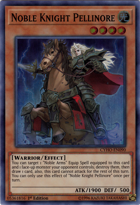 Noble Knight Pellinore [CYHO-EN090] Super Rare - Yu-Gi-Oh! - Card Brawlers | Quebec | Canada |