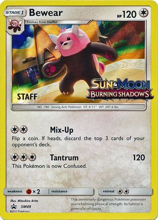 Bewear (SM49) (Staff Prerelease Promo) [Sun & Moon: Black Star Promos] - Card Brawlers | Quebec | Canada | Yu-Gi-Oh!