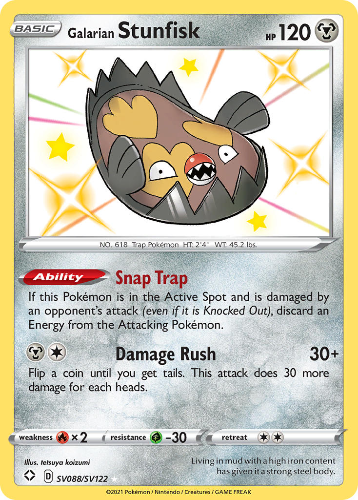 Galarian Stunfisk (SV088/SV122) [Sword & Shield: Shining Fates] - Card Brawlers | Quebec | Canada | Yu-Gi-Oh!