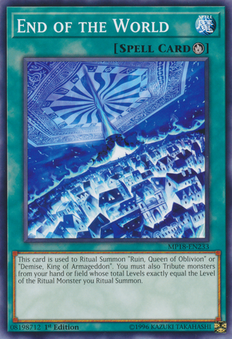 End of the World [MP18-EN233] Common - Card Brawlers | Quebec | Canada | Yu-Gi-Oh!
