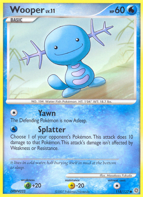 Wooper (118/132) [Diamond & Pearl: Secret Wonders] - Card Brawlers | Quebec | Canada | Yu-Gi-Oh!