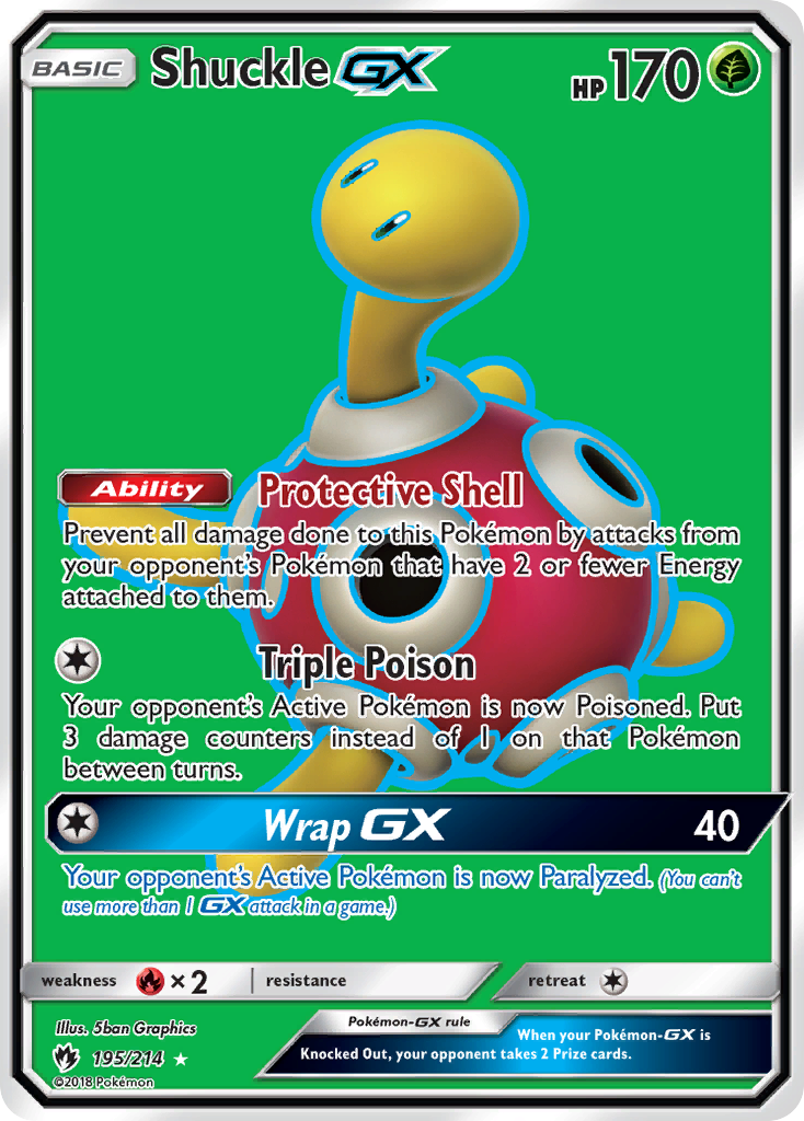 Shuckle GX (195/214) [Sun & Moon: Lost Thunder] - Card Brawlers | Quebec | Canada | Yu-Gi-Oh!