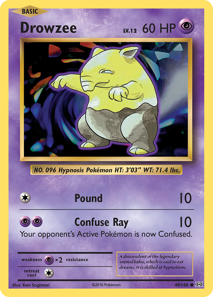 Drowzee (49/108) [XY: Evolutions] - Card Brawlers | Quebec | Canada | Yu-Gi-Oh!