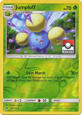 Jumpluff (14/214) (League Promo) [Sun & Moon: Lost Thunder] - Card Brawlers | Quebec | Canada | Yu-Gi-Oh!