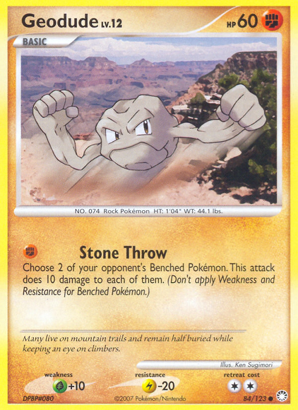 Geodude (84/123) [Diamond & Pearl: Mysterious Treasures] - Card Brawlers | Quebec | Canada | Yu-Gi-Oh!