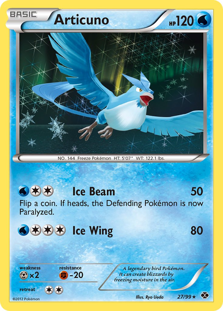 Articuno (27/99) (Blister Exclusive) [Black & White: Next Destinies] - Card Brawlers | Quebec | Canada | Yu-Gi-Oh!