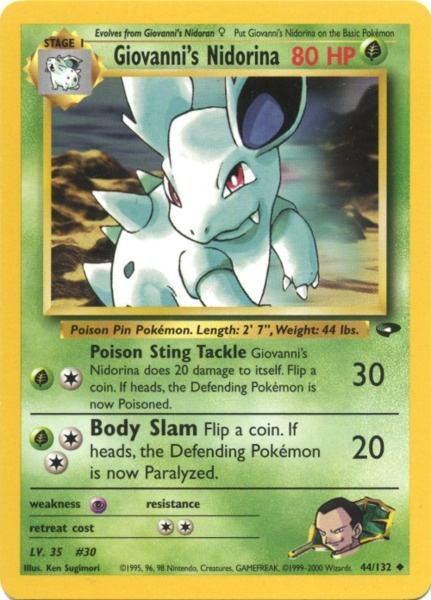 Giovanni's Nidorina (44/132) [Gym Challenge Unlimited] - Card Brawlers | Quebec | Canada | Yu-Gi-Oh!