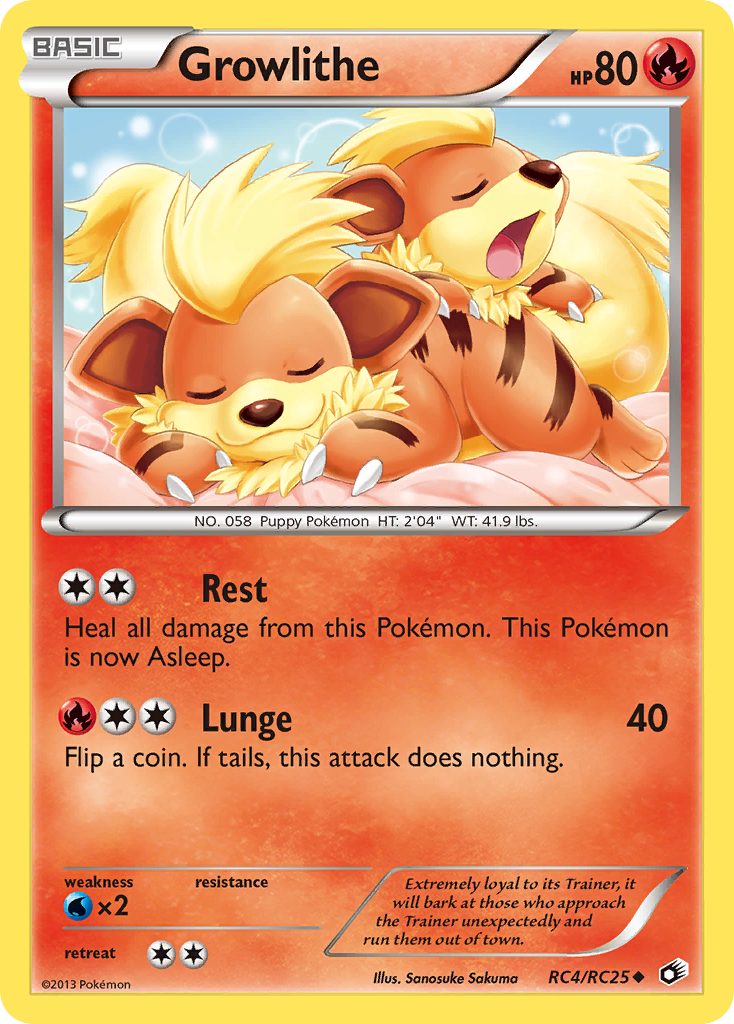 Growlithe (RC4/RC25) [Black & White: Legendary Treasures] - Card Brawlers | Quebec | Canada | Yu-Gi-Oh!