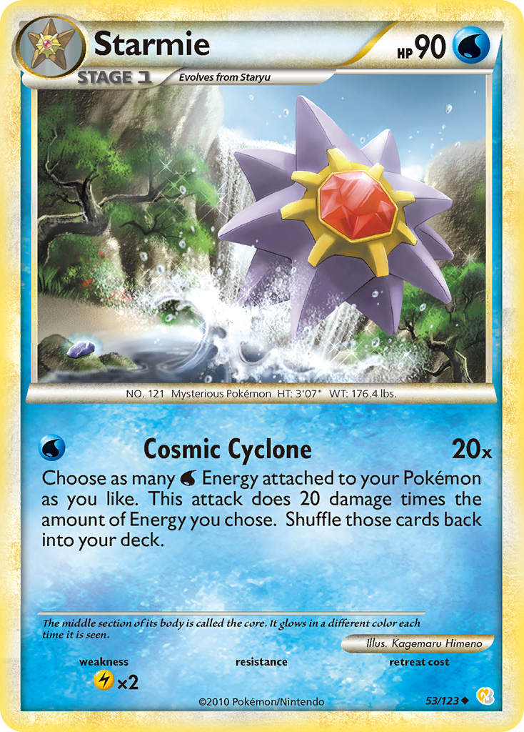 Starmie (53/123) [HeartGold & SoulSilver: Base Set] - Card Brawlers | Quebec | Canada | Yu-Gi-Oh!