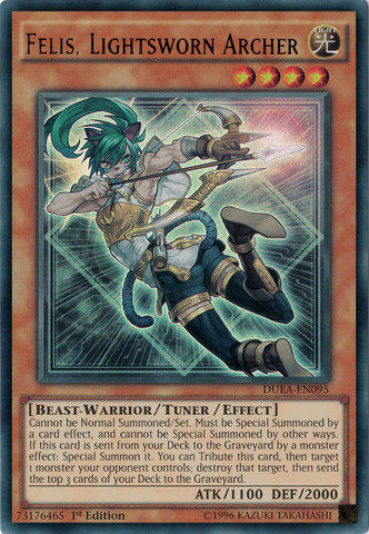 Felis, Lightsworn Archer [DUEA-EN095] Ultra Rare - Yu-Gi-Oh! - Card Brawlers | Quebec | Canada |