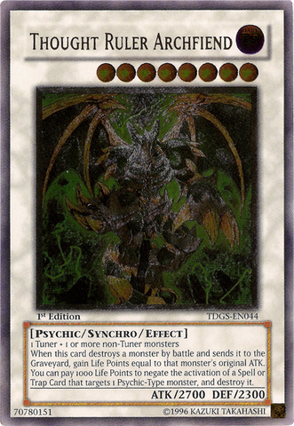 Thought Ruler Archfiend [TDGS-EN044] Ultimate Rare - Card Brawlers | Quebec | Canada | Yu-Gi-Oh!