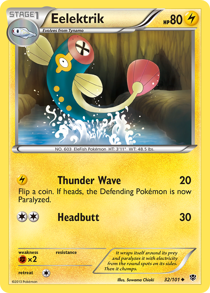 Eelektrik (32/101) [Black & White: Plasma Blast] - Card Brawlers | Quebec | Canada | Yu-Gi-Oh!