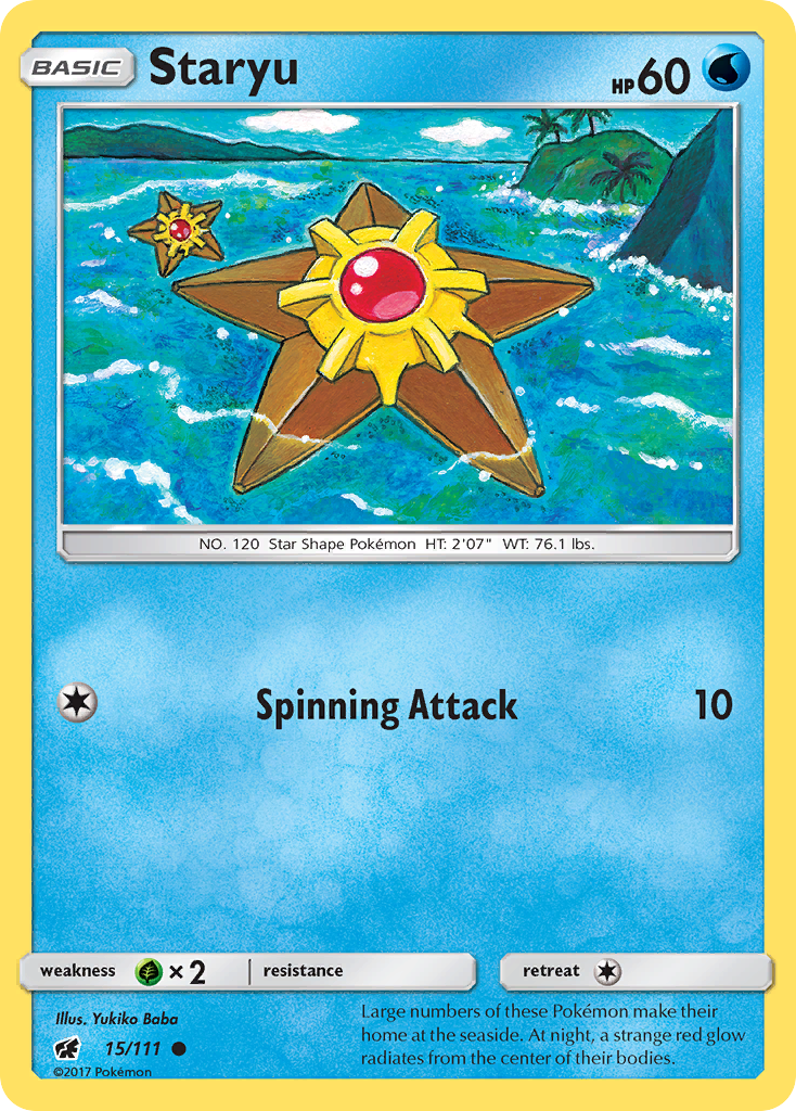 Staryu (15/111) [Sun & Moon: Crimson Invasion] - Card Brawlers | Quebec | Canada | Yu-Gi-Oh!