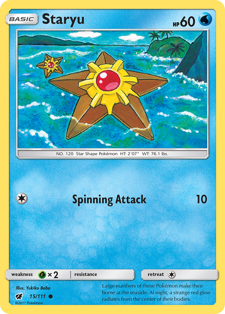 Staryu (15/111) [Sun & Moon: Crimson Invasion] - Card Brawlers | Quebec | Canada | Yu-Gi-Oh!