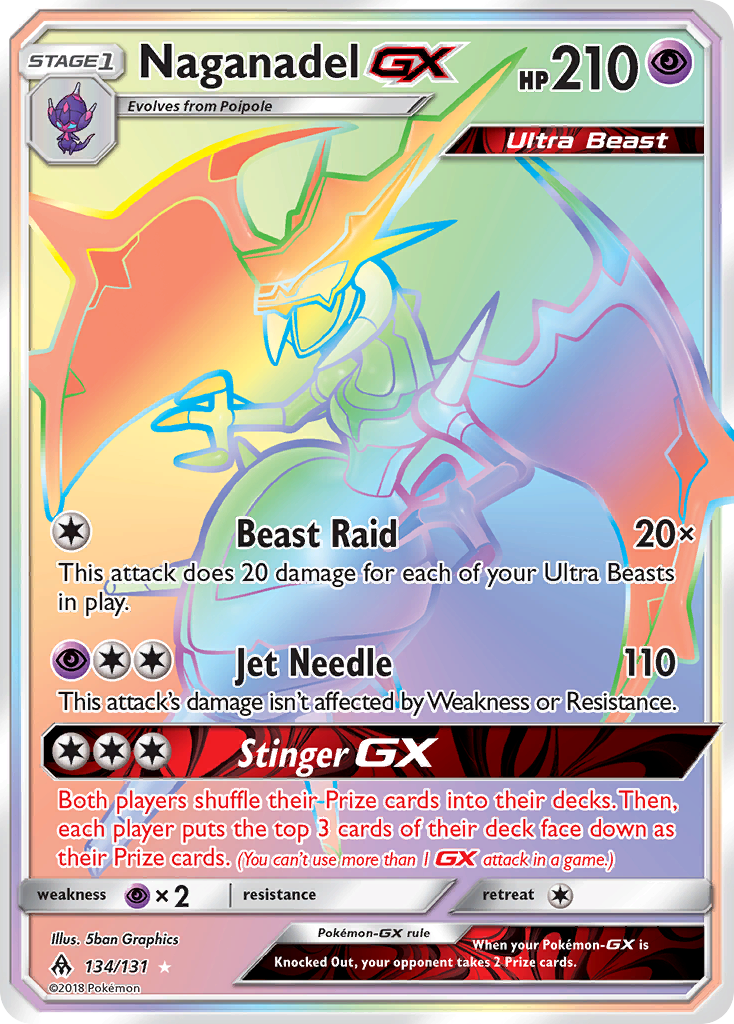 Naganadel GX (134/131) [Sun & Moon: Forbidden Light] - Card Brawlers | Quebec | Canada | Yu-Gi-Oh!