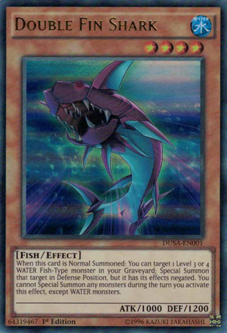 Double Fin Shark [DUSA-EN001] Ultra Rare - Card Brawlers | Quebec | Canada | Yu-Gi-Oh!